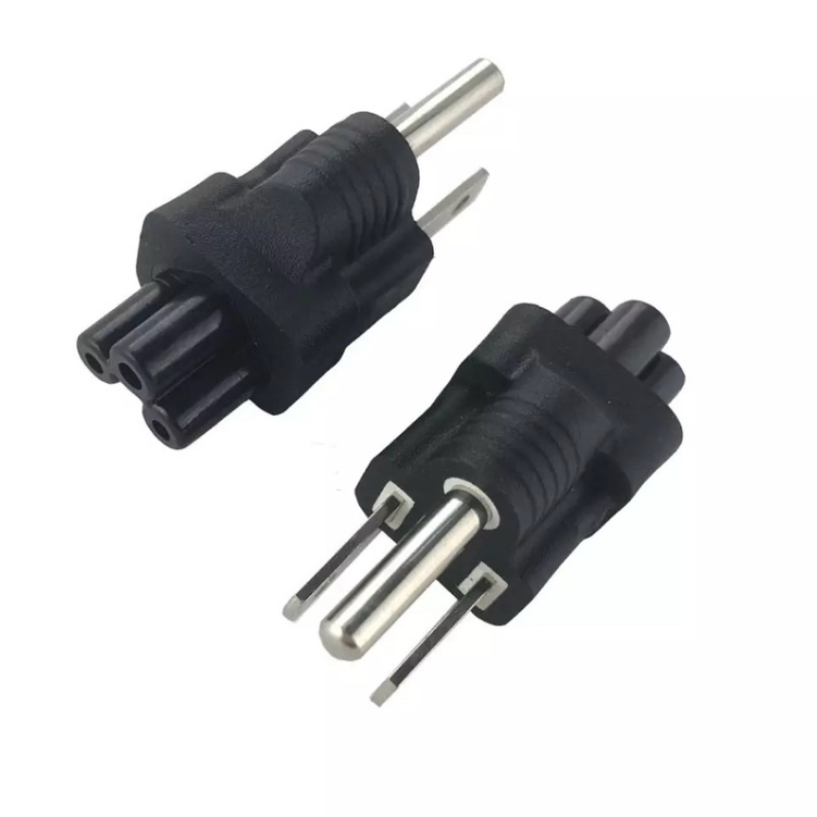 USA ACปลั๊กอะแดปเตอร์IEC C5 ถึงNEMA 5-15Pปลั๊กอะแดปเตอร์IEC C5 To USA NEMA 5-15Pปลั๊กอะแดปเตอร์