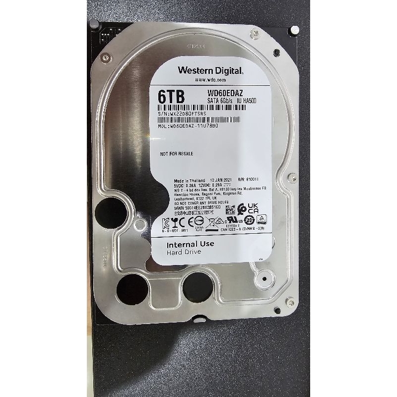 Hard Disk 3.5 Western Digital 6 tb (แกะออกมาจาก   WD My Book 6tb) มือ2 ประกันหมด แล้ว