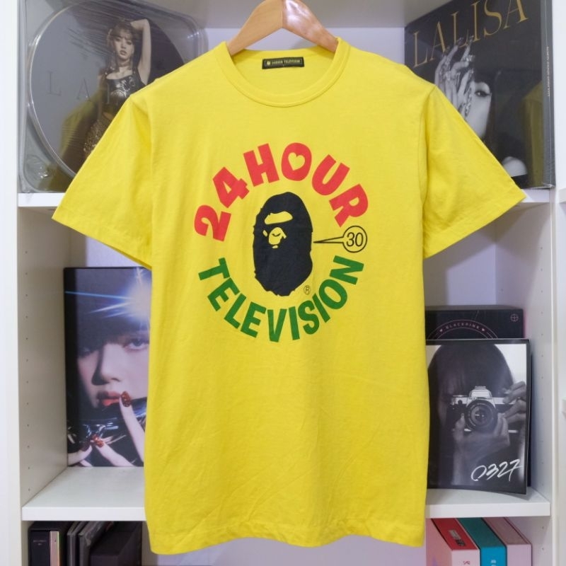 เสื้อยืด A Bathing Ape (Bape) x 24hourtelevision มือสองของแท้