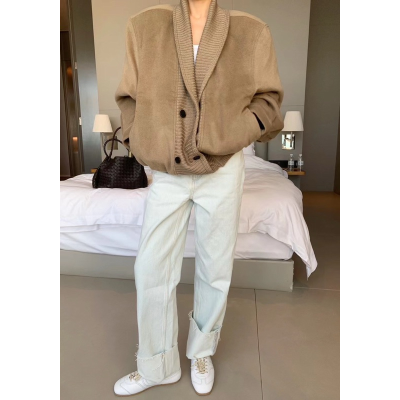 𝙉𝙚𝙬 𝘼𝙧𝙧𝙞𝙫𝙖𝙡𝙨 - เสื้อคลุมผ้าวูลแต่งปกเอวจั้ม บุซับในทั้งตัว มีกระเป๋าล้วง งานสวย ดูแพง ผ้าดีมาก