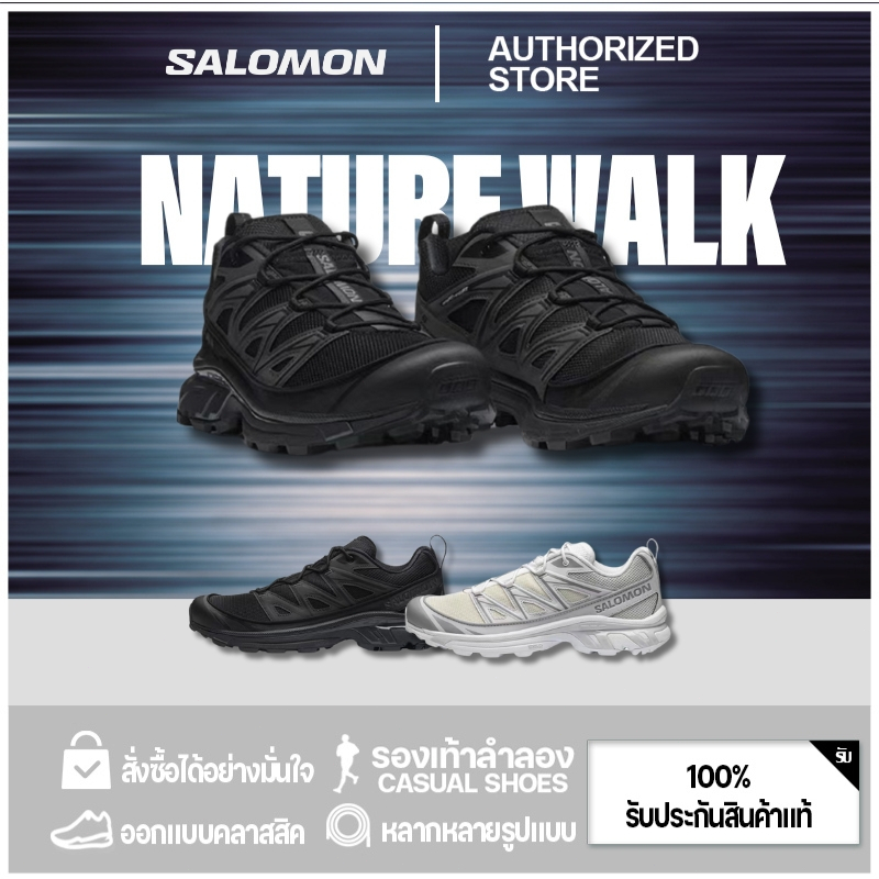 SALOMON XT-6 รองเท้า รองเท้าลำลองแบบยูนิเซ็กซ์ รองเท้าอเนกประสงค์สำหรับกิจกรรมกลางแจ้ง (ของแท้ 100%）
