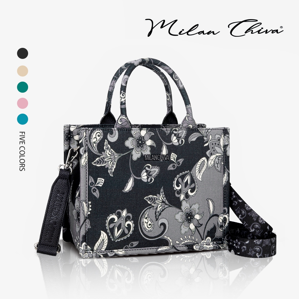 Milan Chiva กระเป๋าสะพายไหล่ผู้หญิง กระเป๋าถือ พิมพ์ลายหรู ถุงผ้า