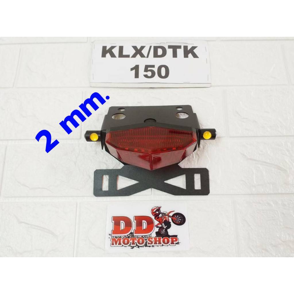 ท้ายสั้น KLX150 DTK150 BF150 D-TRACKER150 #แบบใส่ไฟเลี้ยวตาแมว #โครงเหล็กหนา 2.0 mm ไฟท้ายKLX150