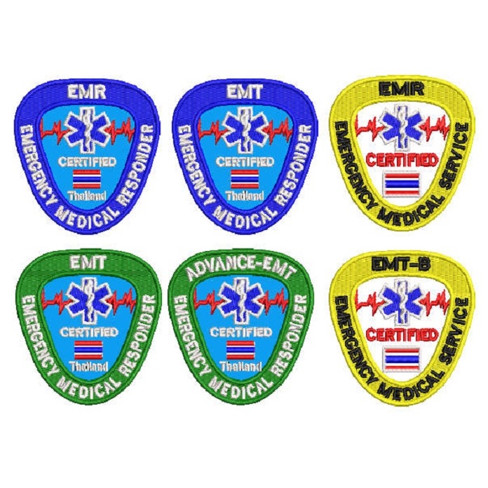 อาร์มปักกู้ภัย ADVANCE-EMT/EMR/EMT-B