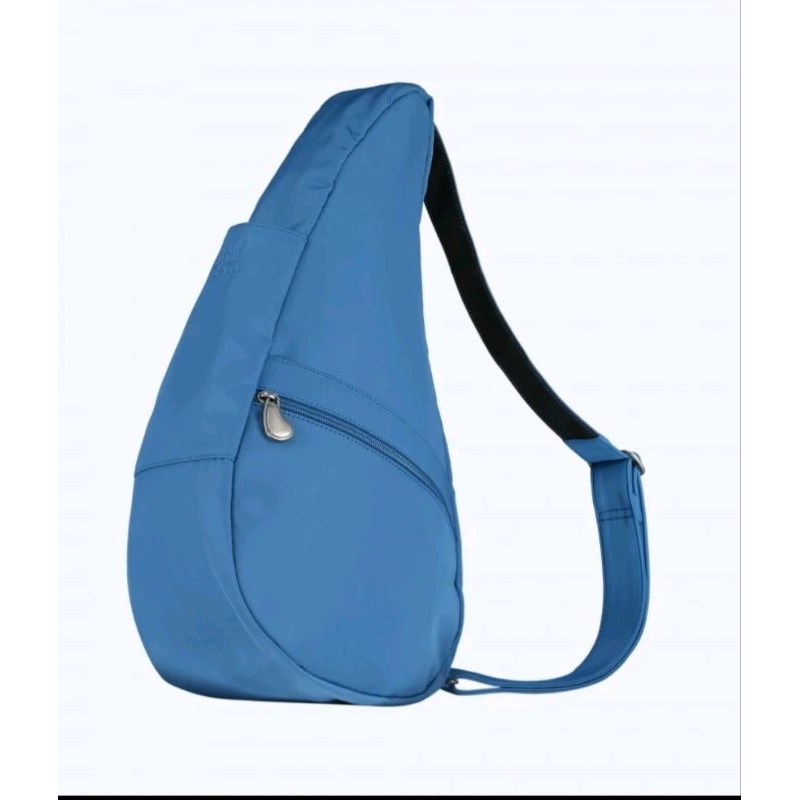 ส่งต่อ (used) Healthy back bag micro fiber สีฟ้า size S ผ้าไมโครไฟเบอร์