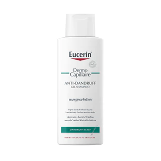 Eucerin DermoCapillaire ANTI-DANDRUFF GEL SHAMPOO 250 ML ยูเซอริน แชมพูขจัดรังแค บำรุงเส้นผม ลดผมขาดร่วง