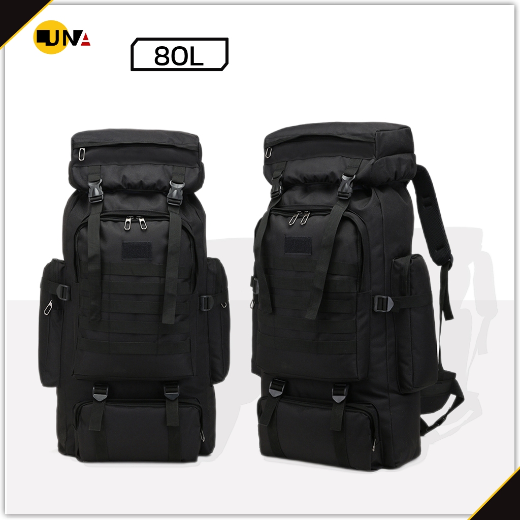 Traveler Backpack 80L กระเป๋าเป้ กระเป๋าเดินทาง สะพายหลังทหาร กระเป๋าท่องเที่ยว
