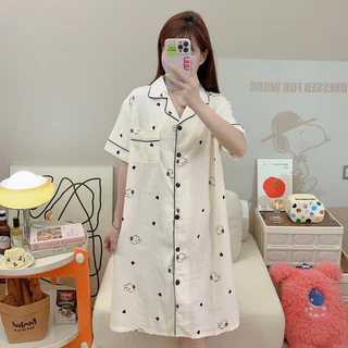 ชุดนอนกระโปรง.ผ้าไหมญี่ปุ่นเกรดพรีเมี่ยม ผ้าหนาพิเศษ แฟชั่น Lady Clothing Sleepwear เดรส Women #กปญี่ปุ่นหนา