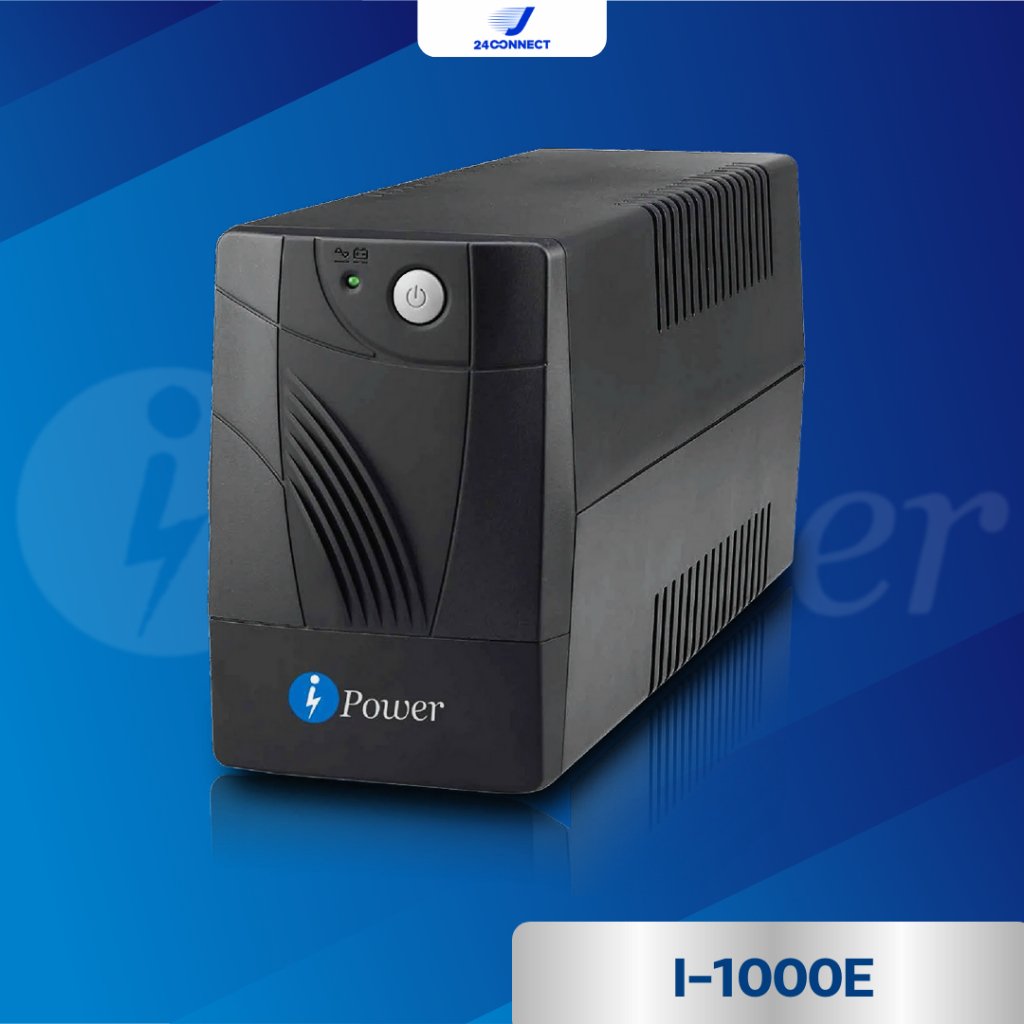 เครื่องสำรองไฟฟ้า iPower Line interactive รุ่น I-1000E ขนาด 1000VA/400W รับประกัน 2 ปี