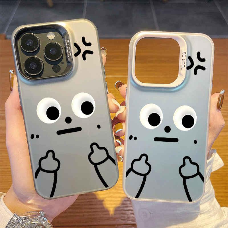 Keroro เคสโทรศัพท์มือถือ iPhone 15promax ใหม่ phone14 ระดับไฮเอนด์ 13pro นิ้วกลางตลก 12 สร้างสรรค์ ใช้ได้กับ iPhone 7-16