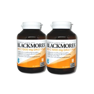 ฟรี 120 เม็ด1ขวด*แพ็คคู่Blackmores Bio C 1000 mg. Daily Imu+ 2x120 เม็ด แบลคมอร์ส ไบโอ ซี 1000 มก.