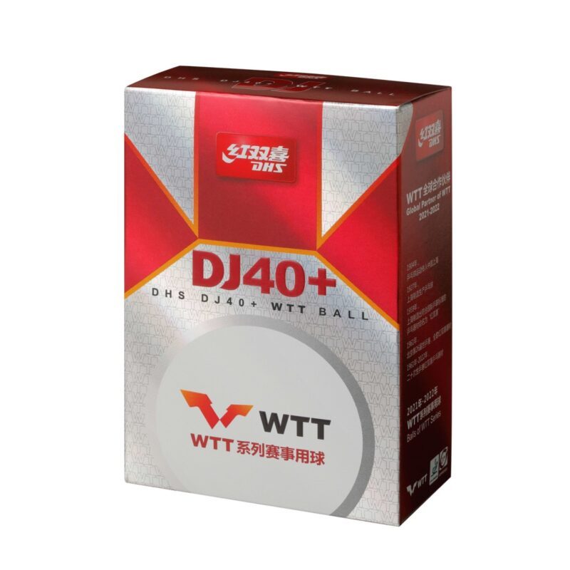 ลูกปิงปอง Nittaku DHS DJ40+ WTT BALL 3 STAR (ITTF) สีขาว แพ็ค 6 ลูก