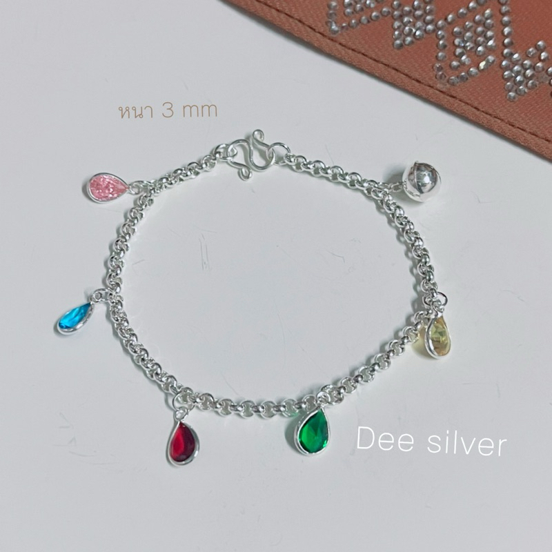 สร้อยข้อมือ เงินแท้925 สำหรับผู้ใหญ่ สร้อยหนา 3 มิล ยาว6 รูปที่ 4