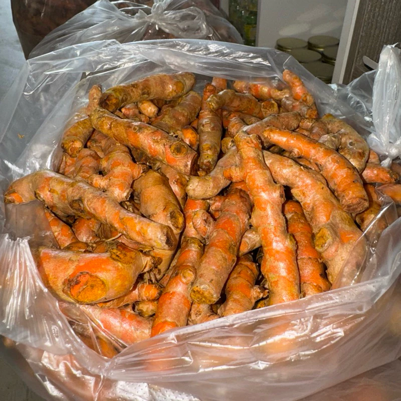 ขมิ้นชันสด หัวขมิ้นสวยๆ เกรดสวย ล้างสะอาด พร้อมส่ง