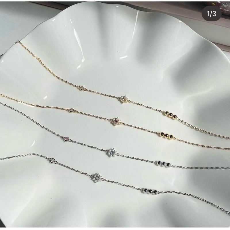 สร้อยคอ แบรนด์ไอจีPlentypetite สร้อยคอดอกไม้