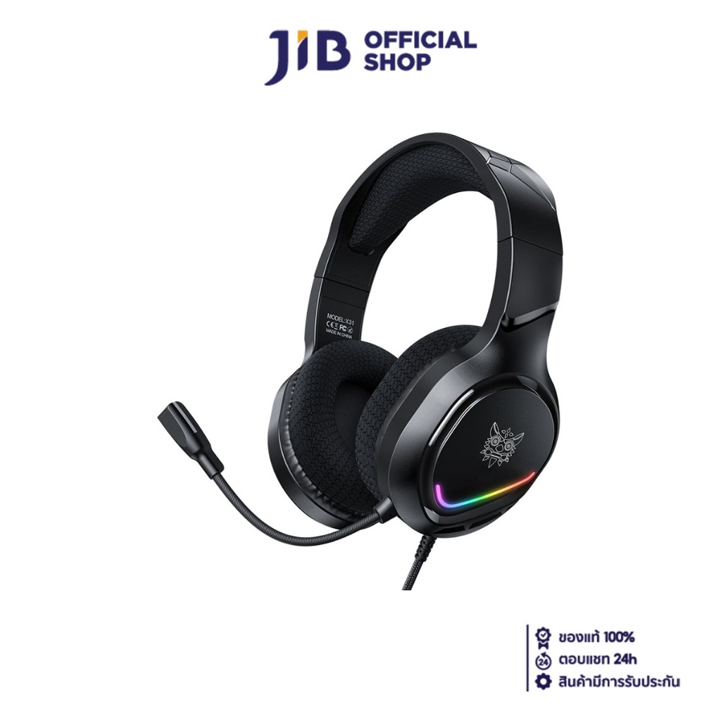 HEADSET (หูฟัง) ONIKUMA X31 RGB 3.5MM (BLACK)
