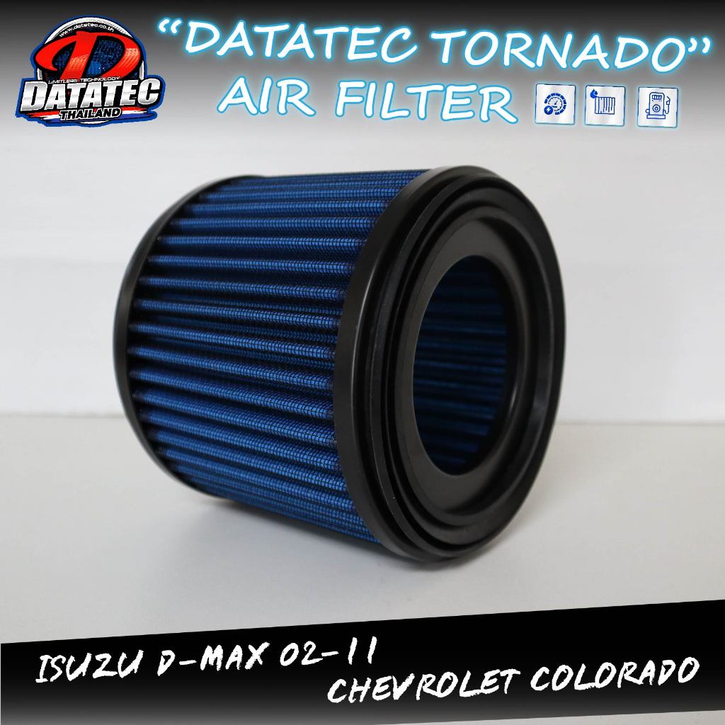 [ใส่โค้ด RACITHAI1] กรองอากาศ ISUZU D-max VGS ,D-max เก่า กลม แผ่น Datatec Tornado เพิ่มแรงม้า