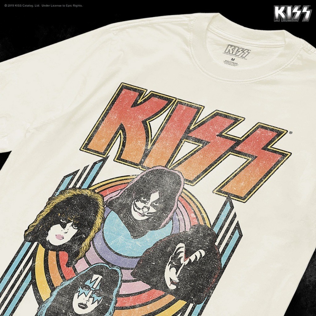 Power 7 Shop เสื้อยืดวง คิส ลิขสิทธ์แท้ KISS T-SHIRTS (MX-244 สีครีม) ราคา ถูกที่สุด ดีลบีเคเค แกลเลอรีภาพที่ 3