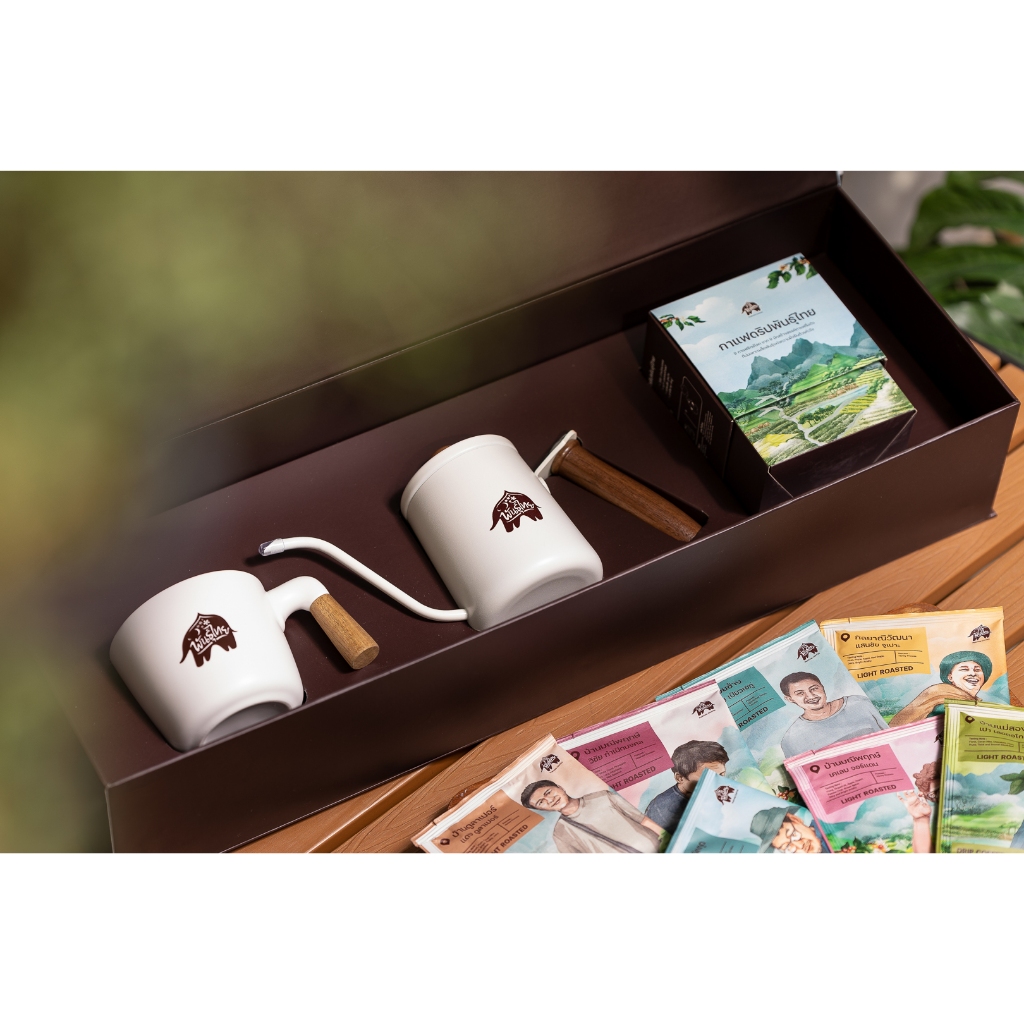 ลดพิเศษ กล่องละ 950 บาท Coffee Drip Set กาแฟดริปพันธุ์ไทย Punthai Drip Coffee Box