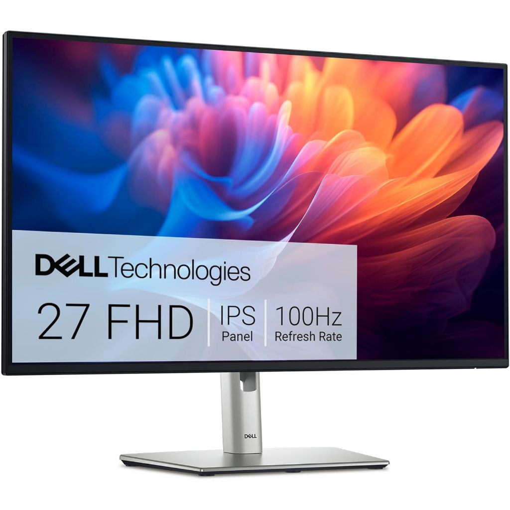 Dell P2725H 27 Inch Full HD (1920x1080) Monitor, 100Hz, IPS, 5ms, 99% sRGB, USB-C, DisplayPort, HDMI