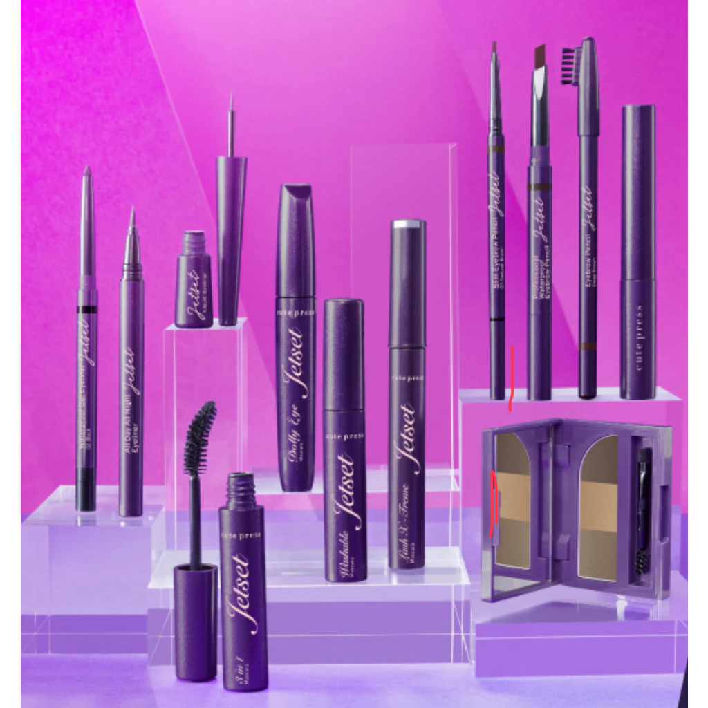 Cute press Jetset eyeliner Mascara Eyebrow