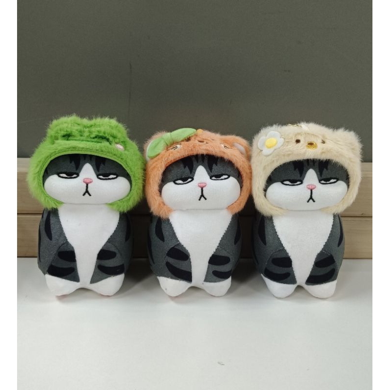 พวงกุญแจแมวหน้าบึ้ง ขนาด 5 นิ้ว มีหลายสีให้เลือกสะสม