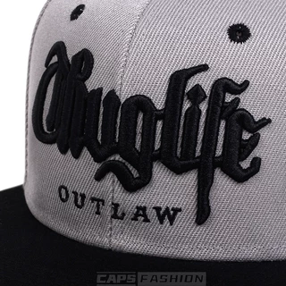 หมวกเบสบอล เย็บปักถักร้อย แบรนด์ Thug life สไตล์ฮิปฮอป ย้อนยุค แฟชั่น เหมาะสำหรับฤดูร้อน ป้องกันแสงแดด ปรับขนาดได้