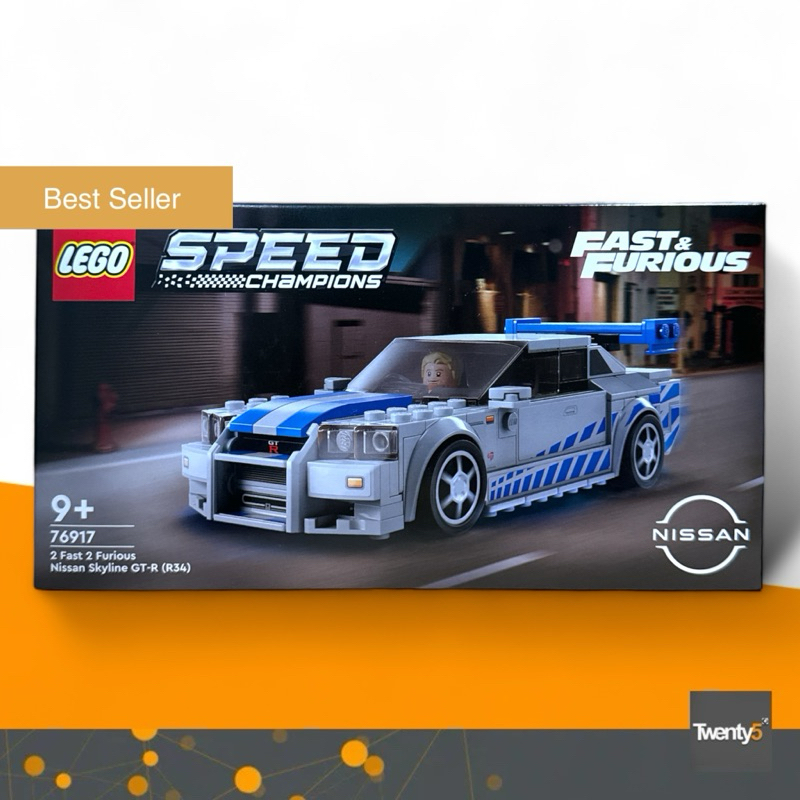 (พร้อมส่ง รับส่วนลด 10-20%) Lego 76917 2 Fast 2 Furious Nissan Skyline GT-R (R34)