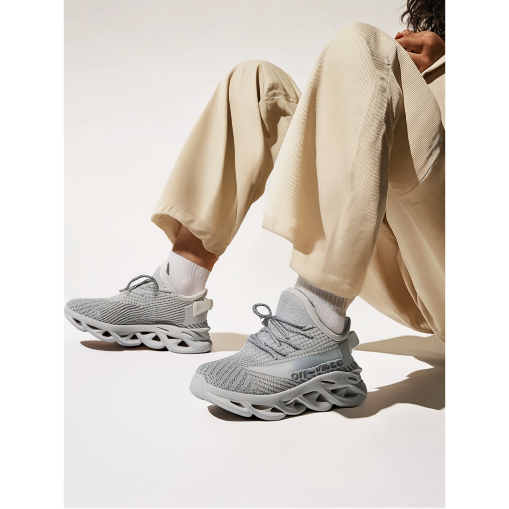 รองเท้าผ้าใบแฟชั่นเกาหลี รองเท้าวิ่งสไตล์ลำลอง รองเท้าผ้าใบสไตล์ unisex ไซส์ใหญ่ 39-48