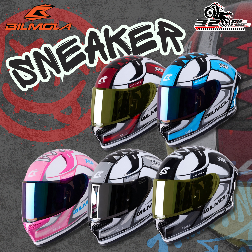 เฉพาะที่320SP เท่านั้น!!! หมวกหันน็อค Bilmola Full Face ลาย Sneaker!!320SP.Online