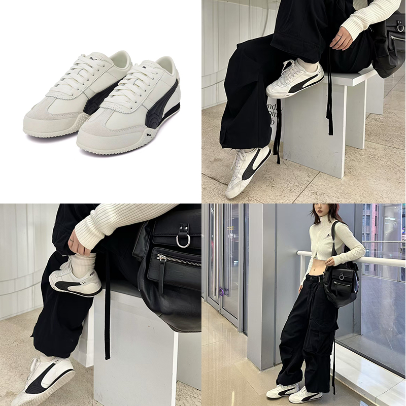 ของแทั PUMA Bella UT 402186-06/402186-01/402186-04/402186-02/402186-05 รองเท้าลำลองสำหรับชายหญิง