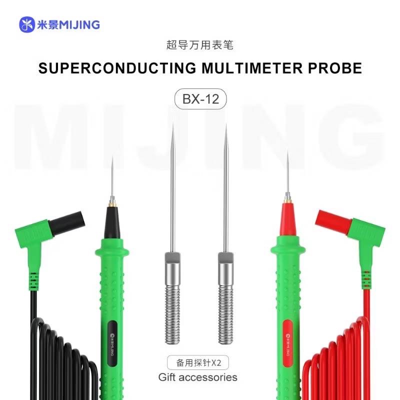 Mijing BX-12 มัลติมิเตอร์หัววัดแบบ Gld-pated