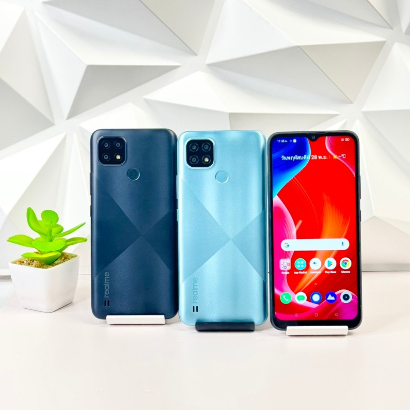 โทรศัพท์มือถือรุ่น Realme c21 มือสองพร้อมใช้งาน(ฟรีชุดชาร์จ)