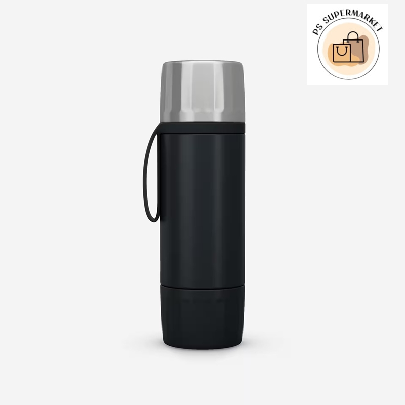 Decathlon ดีแคทลอน ขวดเก็บอุณหภูมิสเตนเลสสตีลสำหรับเดินป่าพร้อมฝาแบบเปิดเร็วรุ่น MH900 (ความจุ 0.7 ล