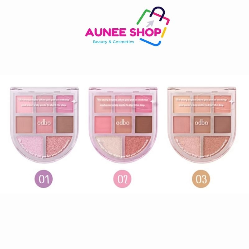 ส่งฟรี/มีไลฟ์ Odbo Romance Mood Eye Palette Eyeshadow #OD2023 : โอดีบีโอ โรแมนซ์ มู้ด อายแชโดว์ พาเล