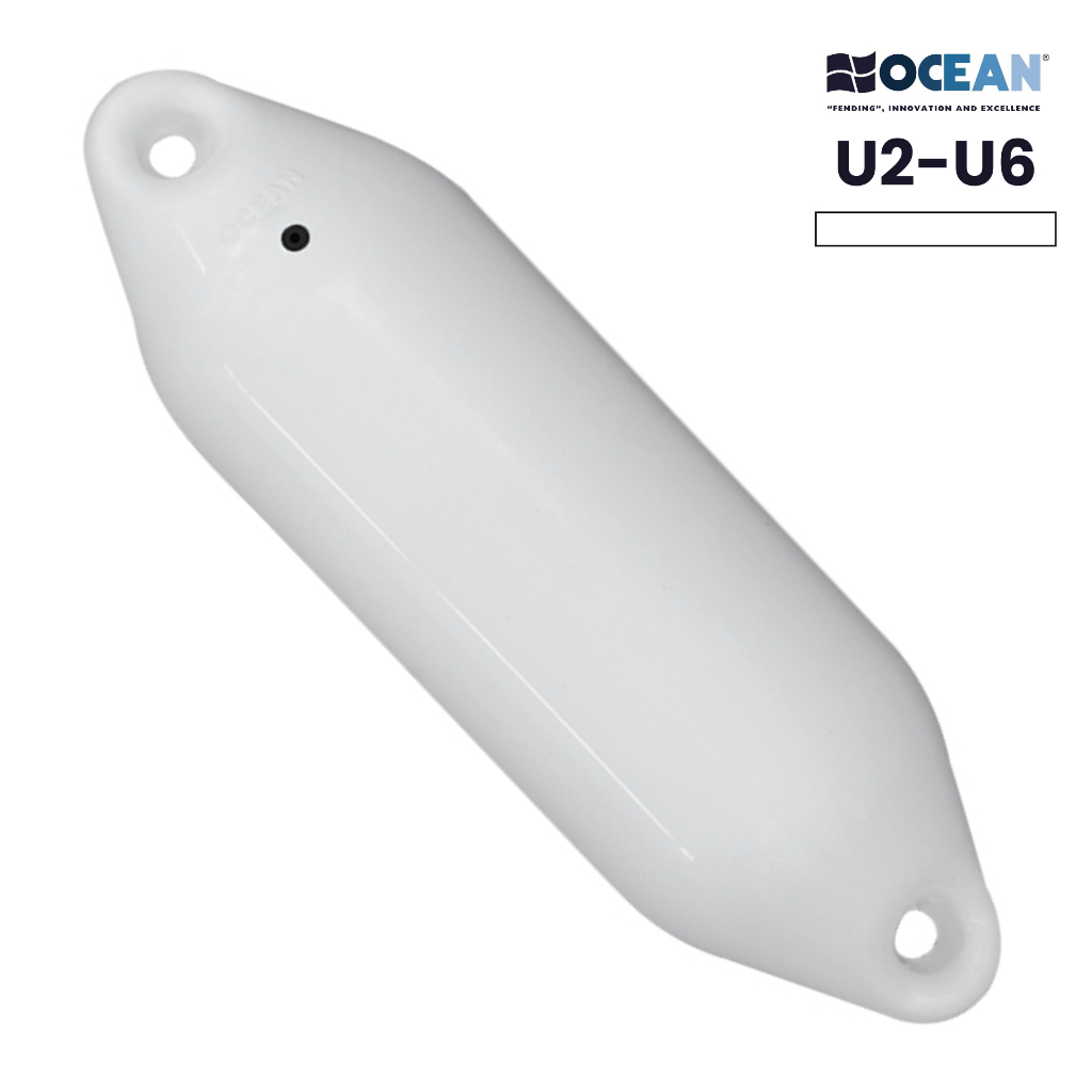 ทุ่นกันกระแทกเรือ ลูกตะเพรา สีขาว OCEAN Fender Utility รุ่น U SERIES