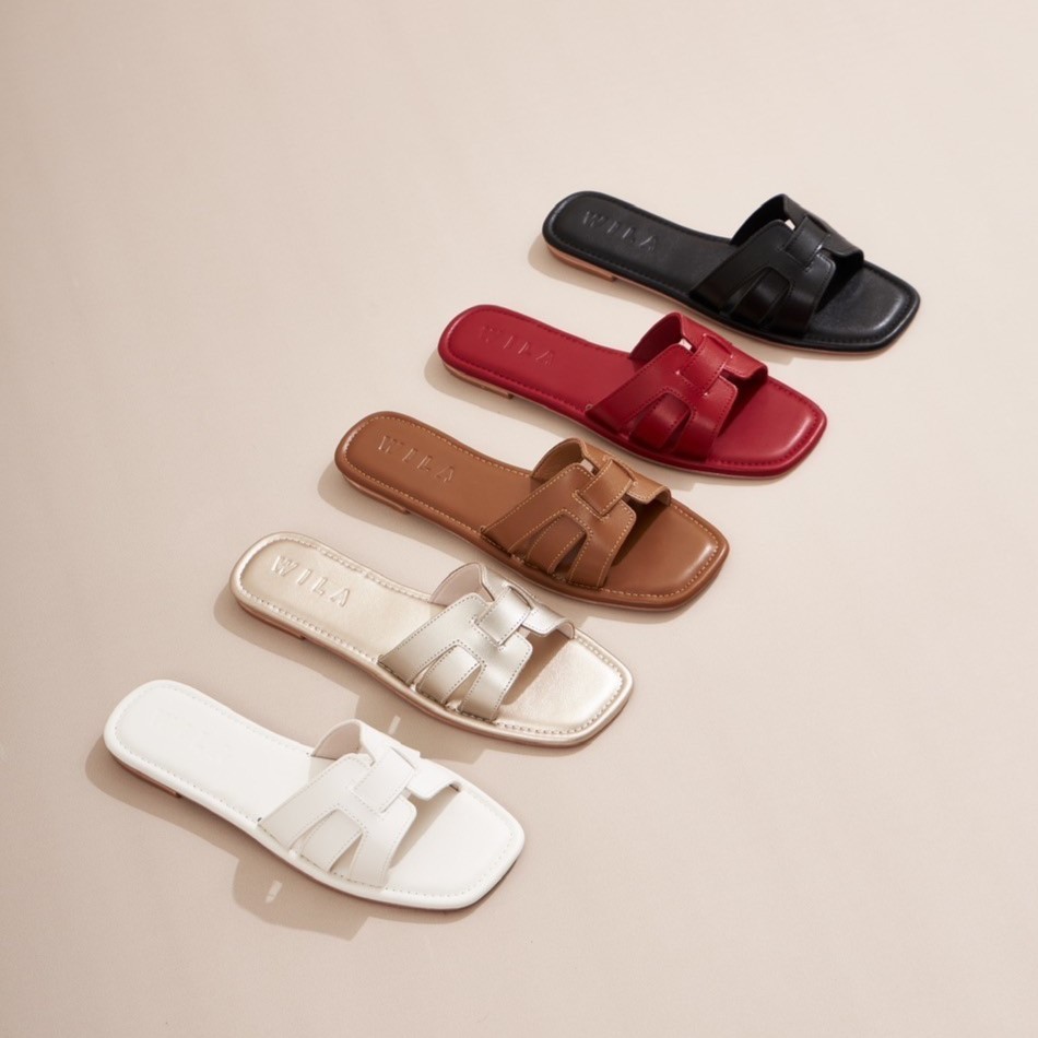 (รุ่น Y9) - Wila shoes | Shopee VDO ลด100฿ รองเท้าแตะส้นแบน พื้นนุ่มสไตล์มินิมอล กดสั่งได้เลยค่ะ