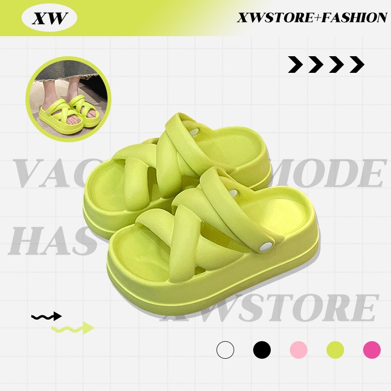 XWshopee ของต้องมี รองเท้าเสริมส้นแฟชั่น สีพื้น 5 สี แบบมีรัดส้น น้ำหนักเบา งานขายดี ราคาถูกมาก สต็อกแน่นพร้อมส่งของต้อง