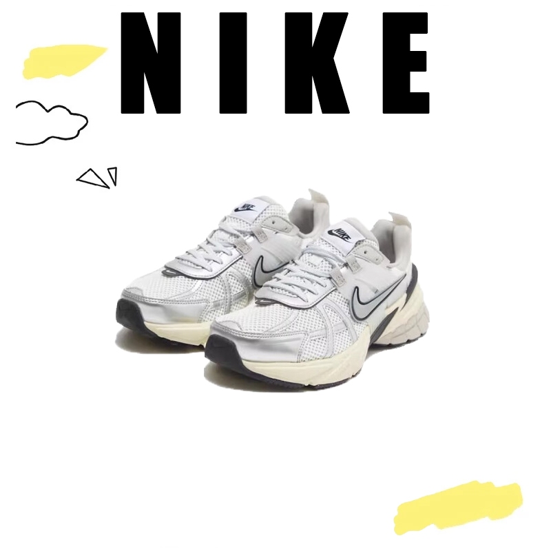 [ของแท้ 100 %]NIKE V2K Run รองเท้าผ้าใบ รองเท้าผ้าใบ สุดฮิต รองเท้าวิ่งลำลอง สบาย
