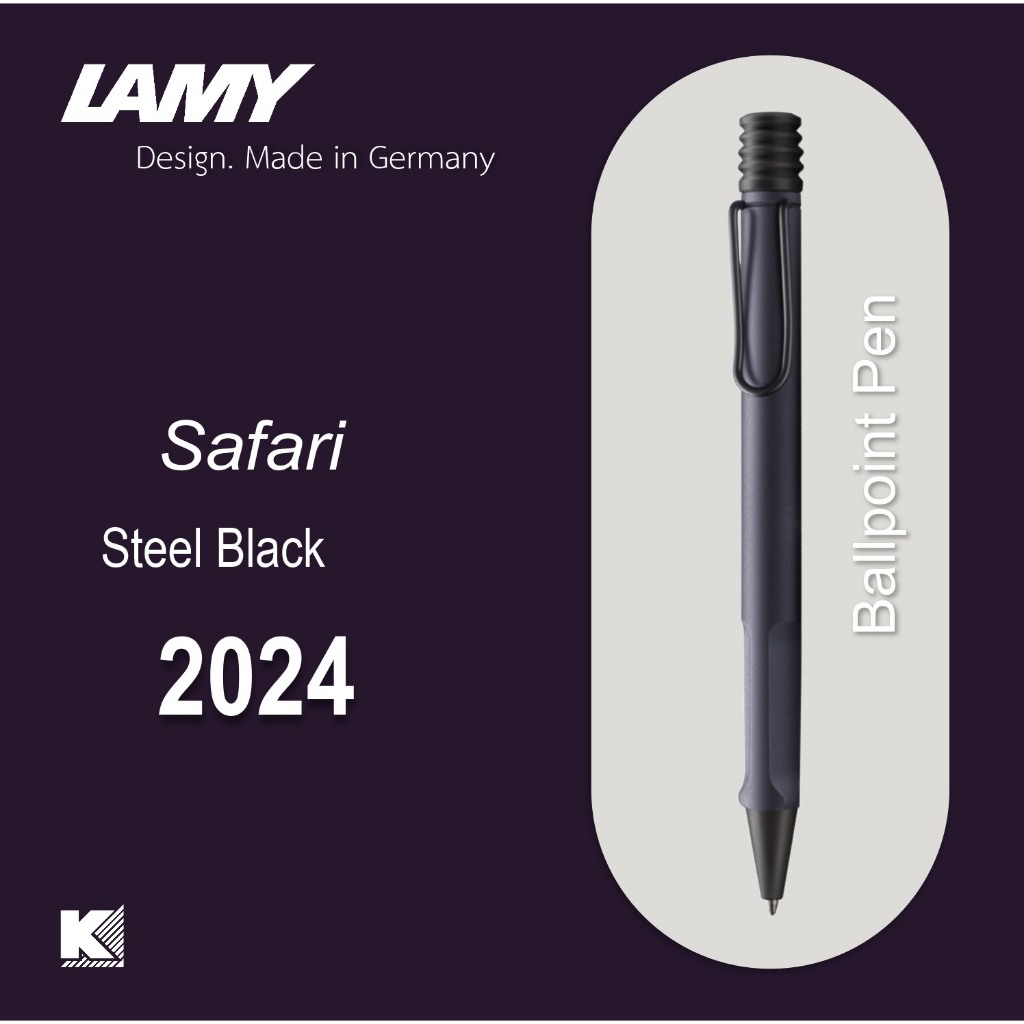 LAMY Safari Steel Black 2024 - รูปที่ 3