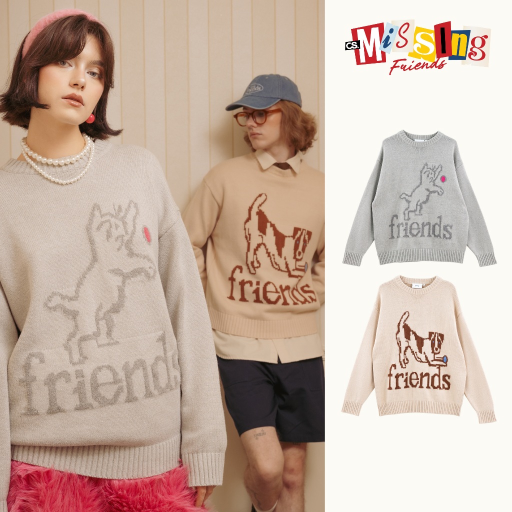 Classy Club - เสื้อสเวตเตอร์ แขนยาว Col. Missing Friends รุ่น Best Ball