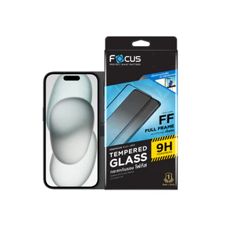 ฟิล์มกระจกเต็มจอใส Focus For iPhone 16 16Plus 16Pro 16ProMax 15 15Pro 15ProMax 14ProMax 14Pro 14