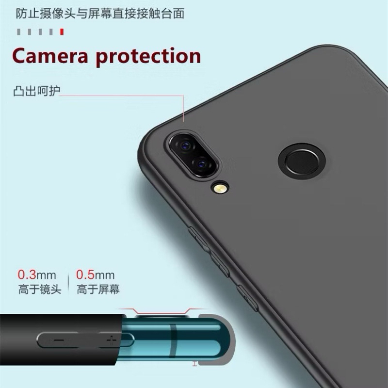 เคสดำด้านใช้สำหรับHuawei Nova3/Nova3i/Nova5T/Nova7i/Nova7Se ราคา ถูกที่สุด ดีลบีเคเค แกลเลอรีภาพที่ 5