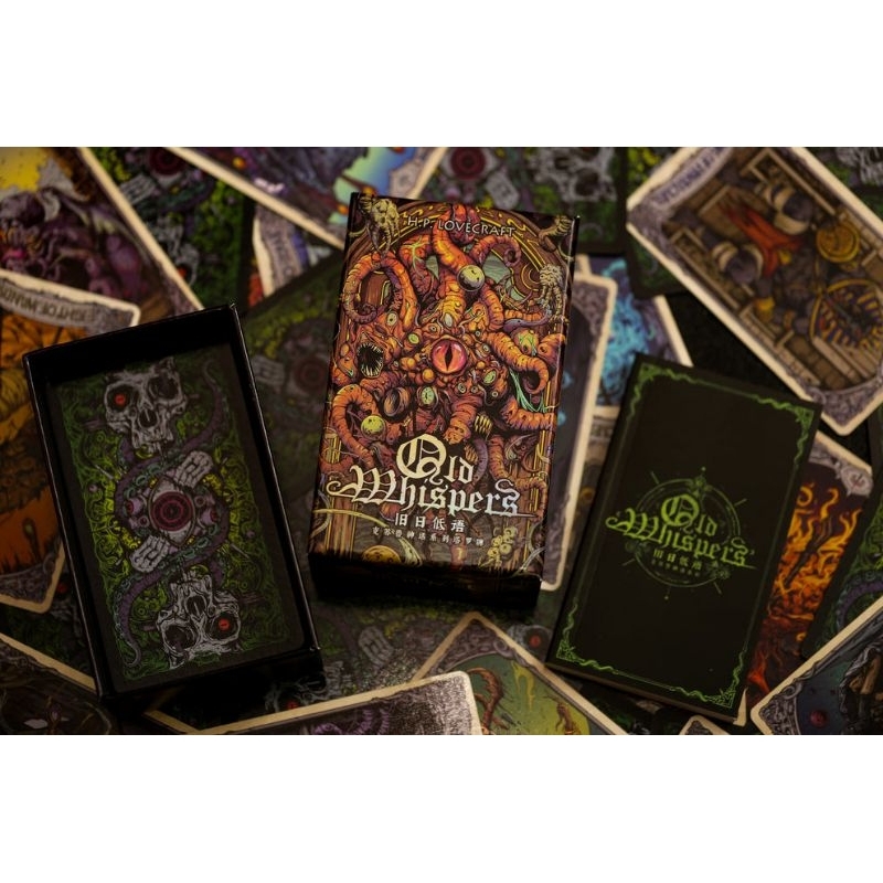 Cthulhu Mythos Comicology ( Old Whispers ) Tarot Standard Edition ไพ่ยิปซีแท้ธีมตำนานเทพคธูลู ไพ่ทาโร่ต์ Tarot cards