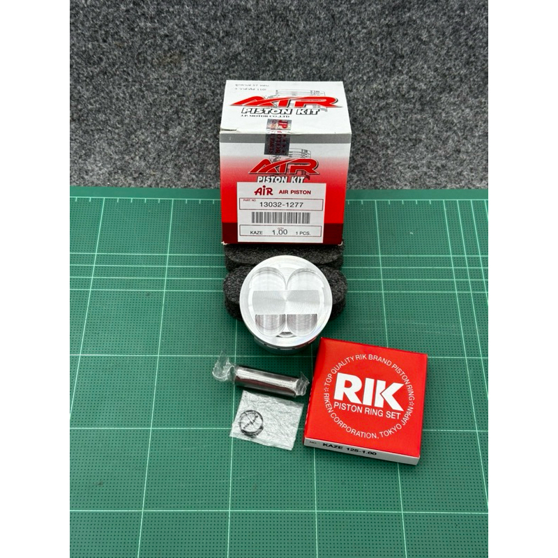 ลูกสูบ57/4วาล์วลูกคาเซ่พร้อมปาดหลบวาล์ว4วาวใส่110i-4วาวใส่เวฟ100/4วาวลูกสูบสลัก13มิล