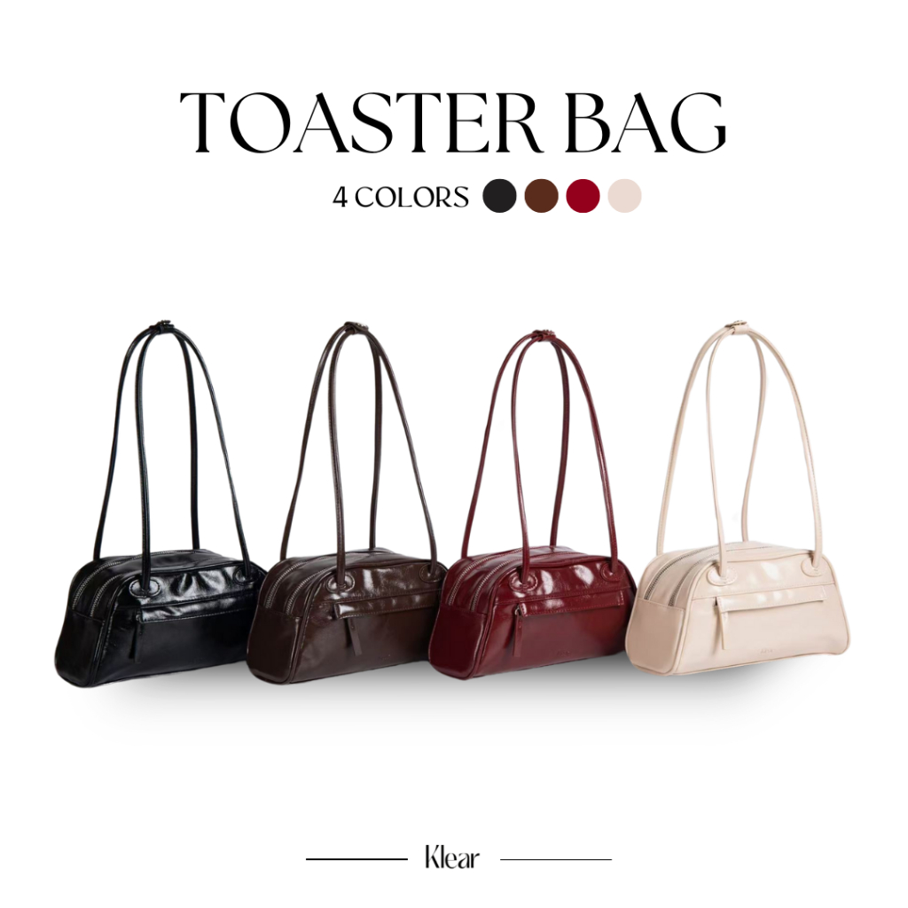 KLEAR.STUDIO - TOASTER BAG กระเป๋าสะพายไหล่แฟชั่นผู้หญิง เรียบหรู มินิมอล เข้าได้กับทุกลุค