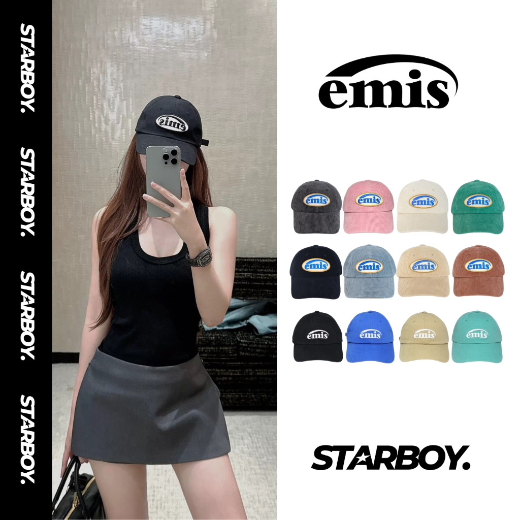 พร้อมส่ง หมวกแก๊ป EMIS ของแท้ มีป้ายแท็ค+ถุง UNISEX