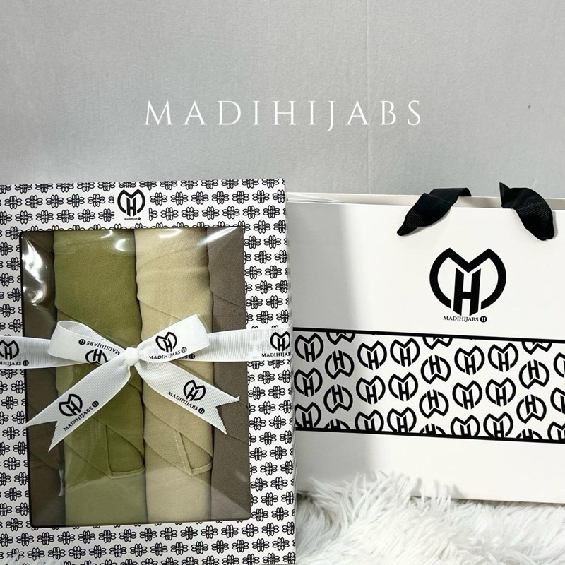 GIFT SET BOX PREMIUM MADI เซ็ตของขวัญ ผ้าชีฟองพันยาว