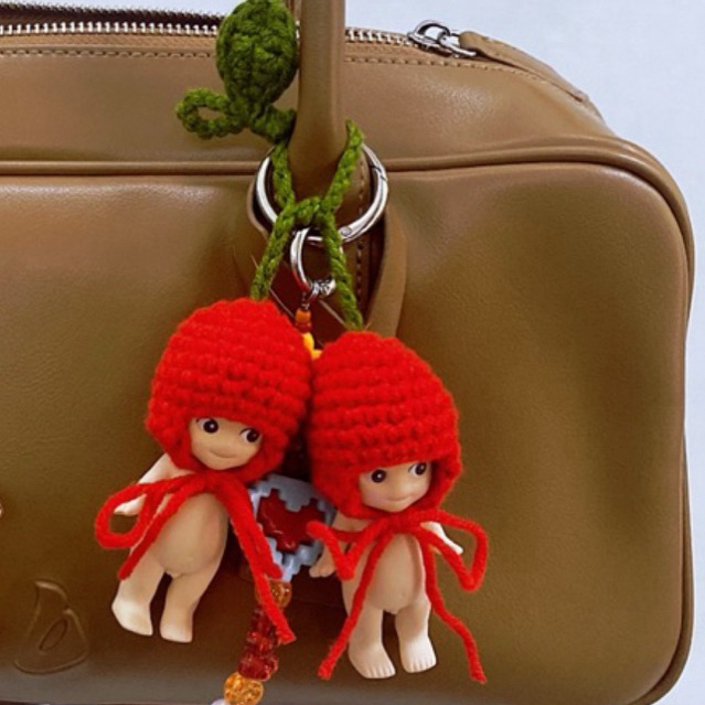 🍒 หมวกเชอร์รี่ 🍒 หมวกตุ๊กตา 10cm sonny angel / slyvanian etc.