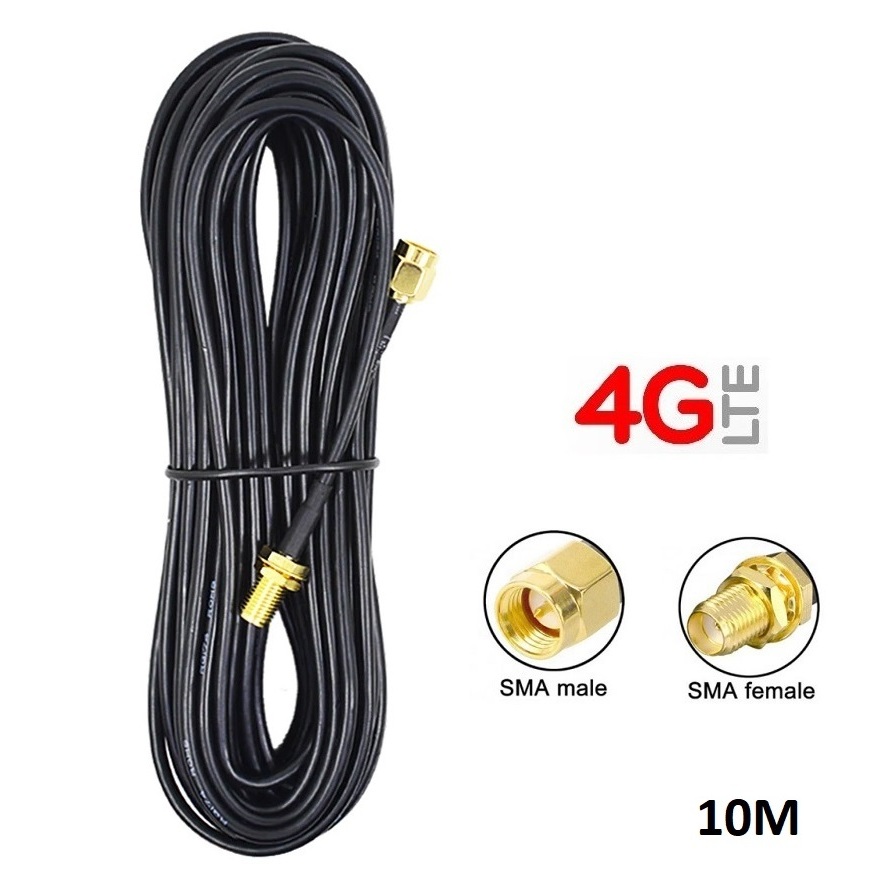 PR SMA Extension Antenna 4G Cable SMA Male to SMA Female Cable 10M